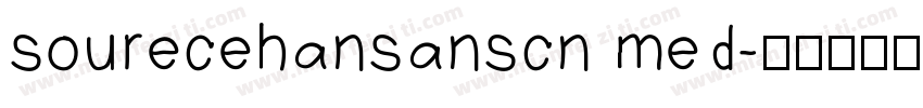 sourecehansanscn med字体转换
